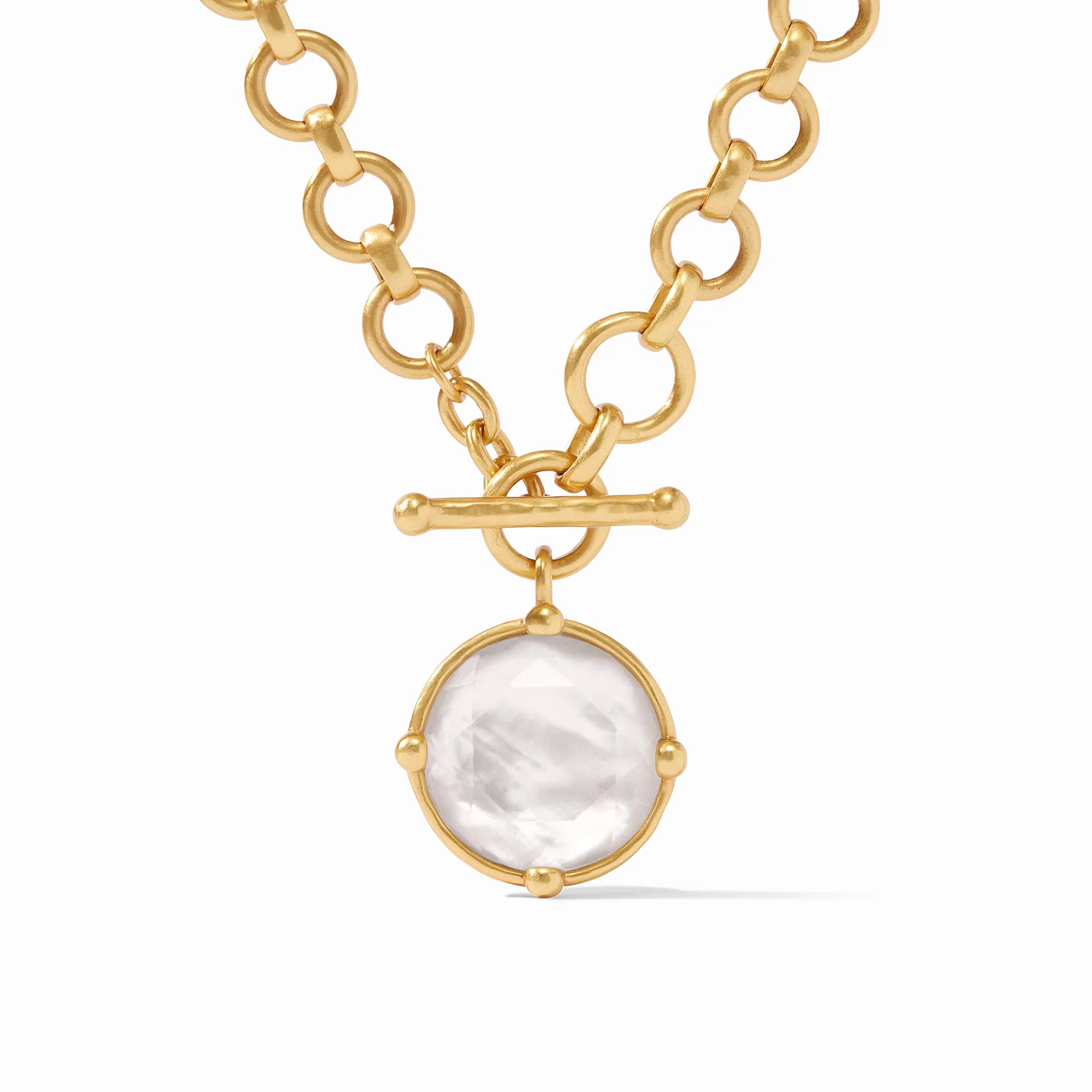 Julie Vos Julie Vos Honeybee Demi Necklace Clear Crystal