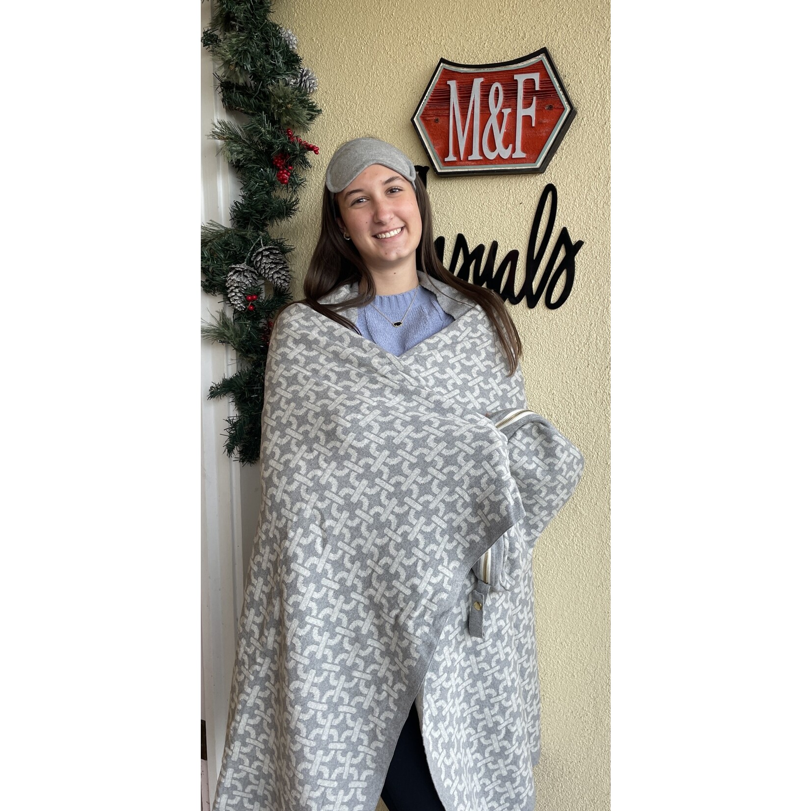 Pink Lemonade Chain Prt 3 pc Travel Set LtGrey/Vanilla