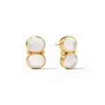 Julie Vos Julie Honey Duo Earring Clear Crystal