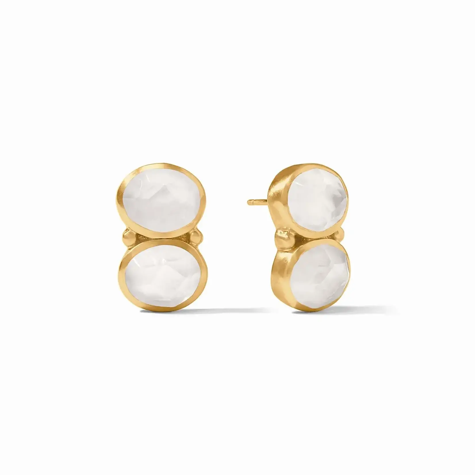 Julie Vos Julie Honey Duo Earring Clear Crystal