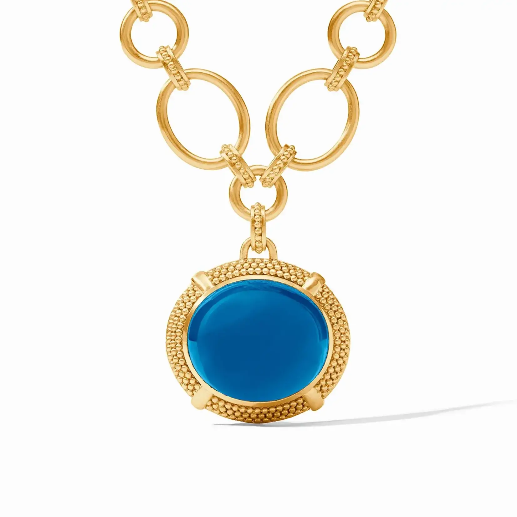 Julie Vos Julie Vos Cabochon Stmt Necklace Lond Blue