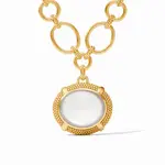 Julie Vos Julie Vos Cabochon Stmt Necklace Clear