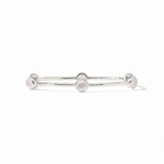 Julie Vos Julie Vos Milano Luxe Bangle Silver/Clear - Medium
