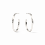 Julie Vos Julie Vos Crescent  Silver Hoops - Medium