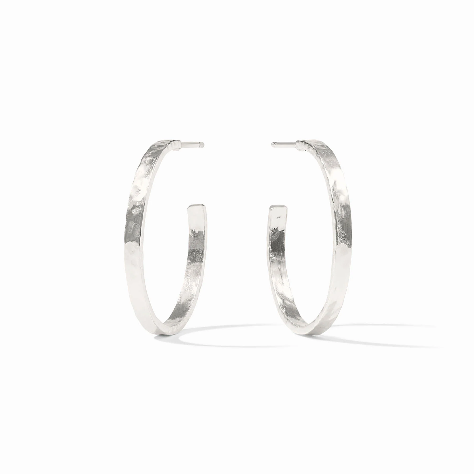 Julie Vos Julie Vos Crescent  Silver Hoops - Medium