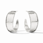 Julie Vos Julie Vos Savoy Silver Hoop - Medium