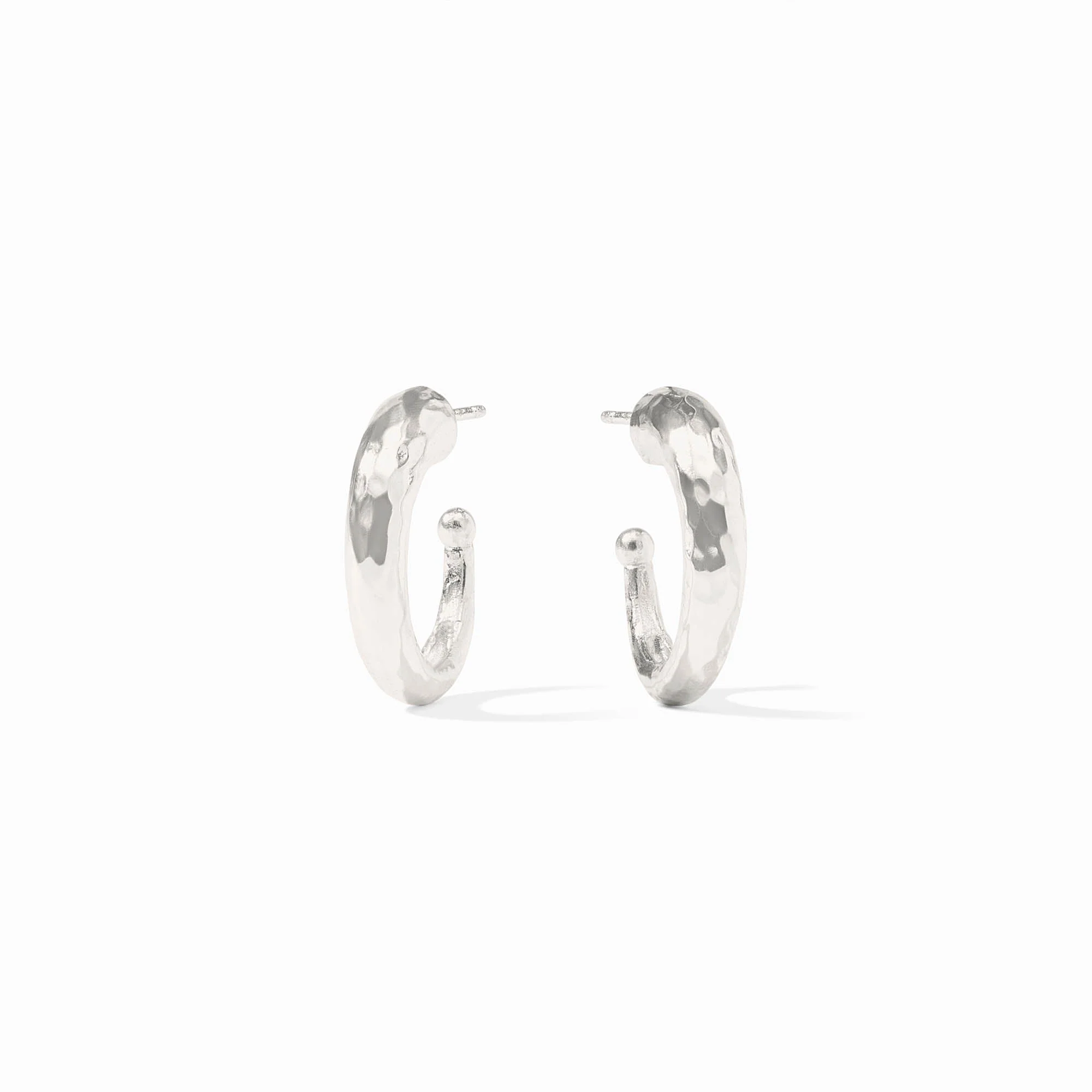 Julie Vos Julie Vos Hammered Silver Hoop - Small