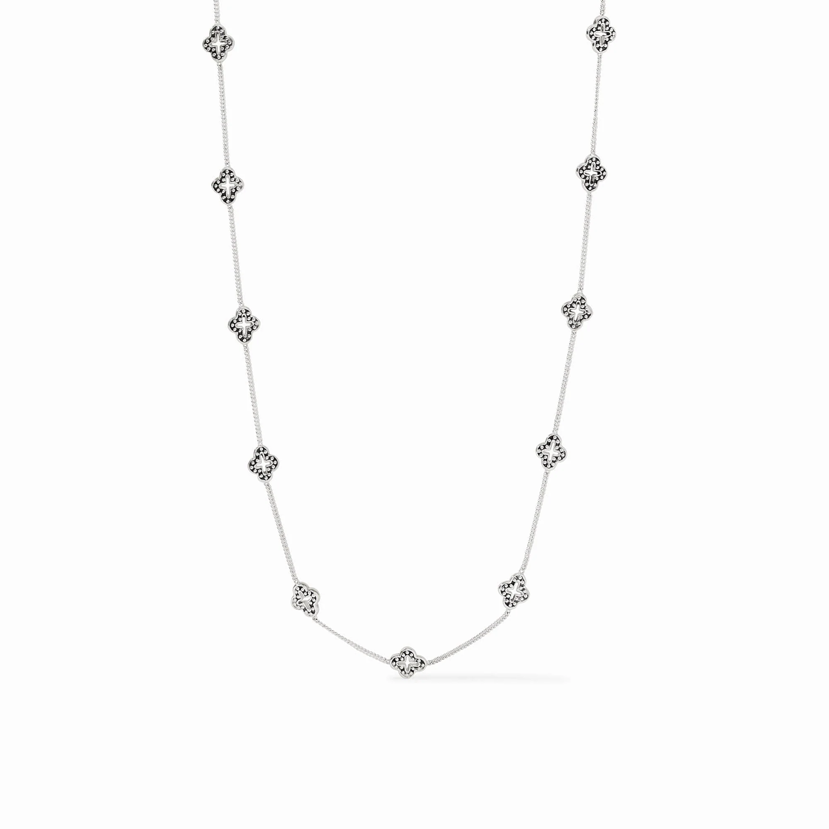 Julie Vos Julie Vos Florentine Silver Demi Station Necklace