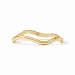 Julie Vos Jule Vos Wave Gold Bangle-Medium