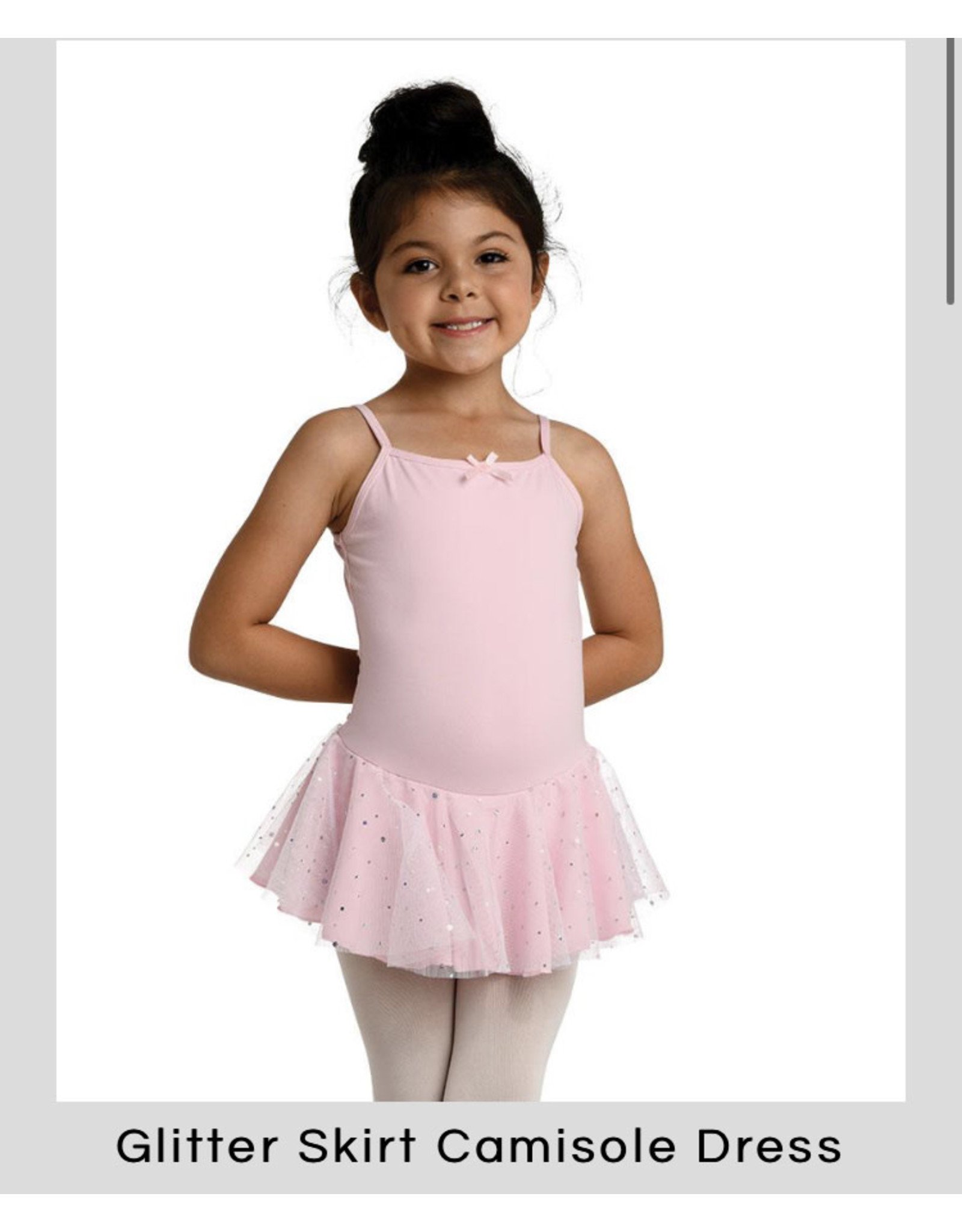 Danshuz Danznmotion Pink Camisole Ballet Dress with glitter skirt isobel