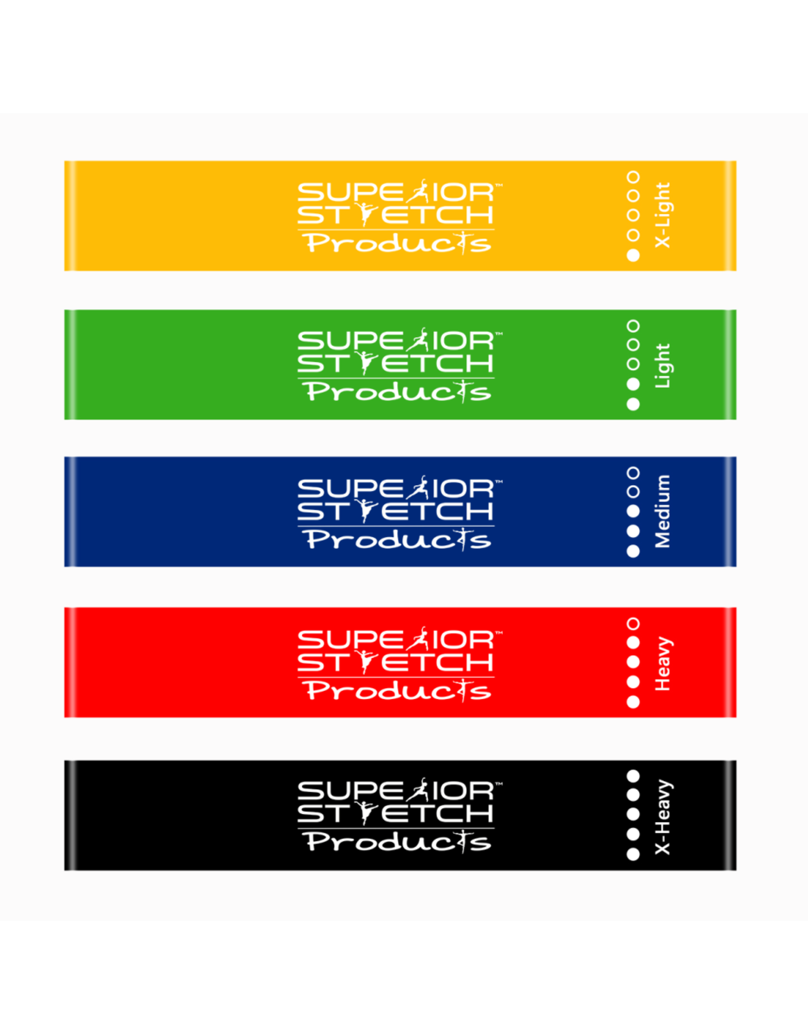 Superior Stretch Products Leg Bands - Short Resistance Loop Bands