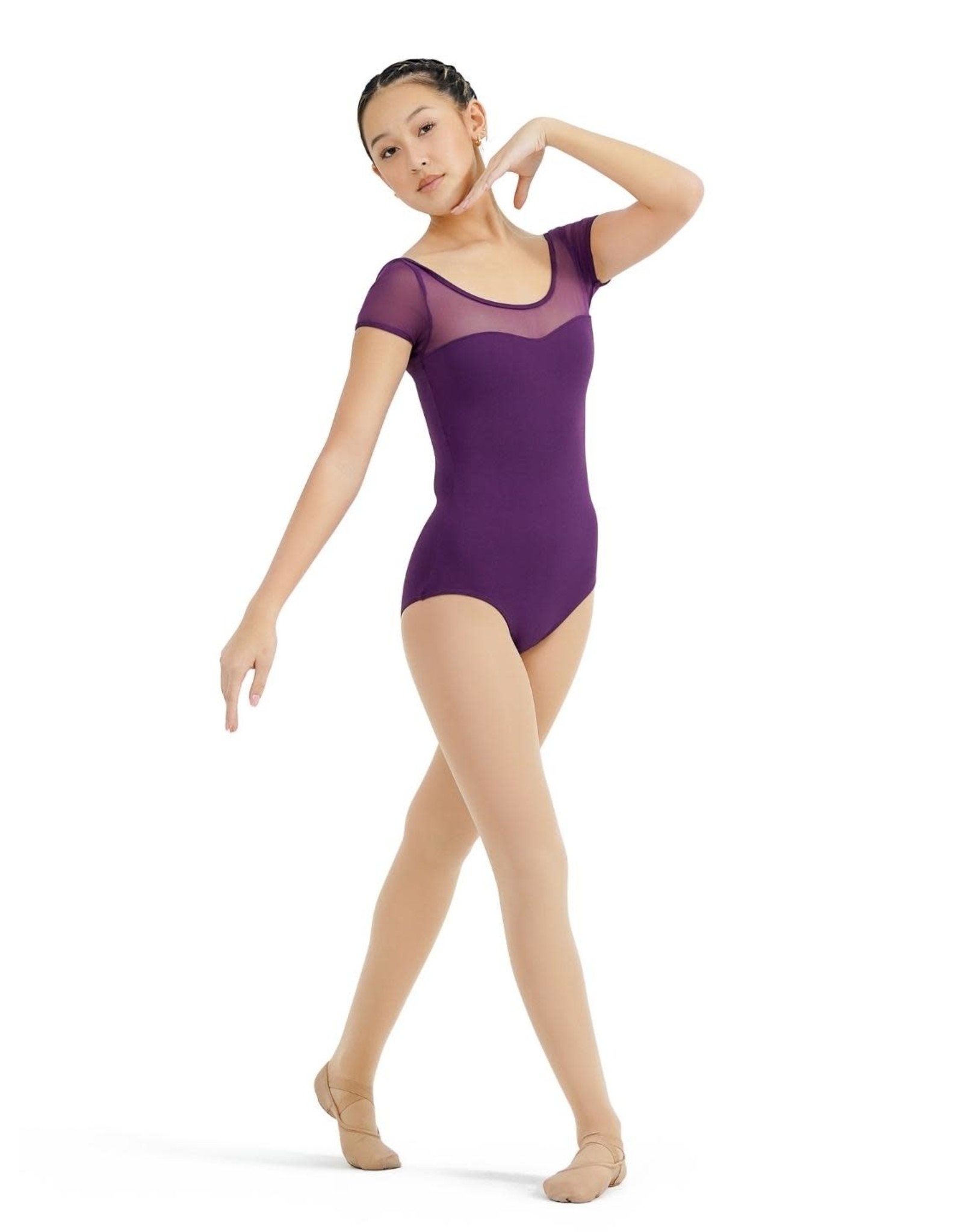 Capezio Studio Collection Mesh Yoke SS Leotard