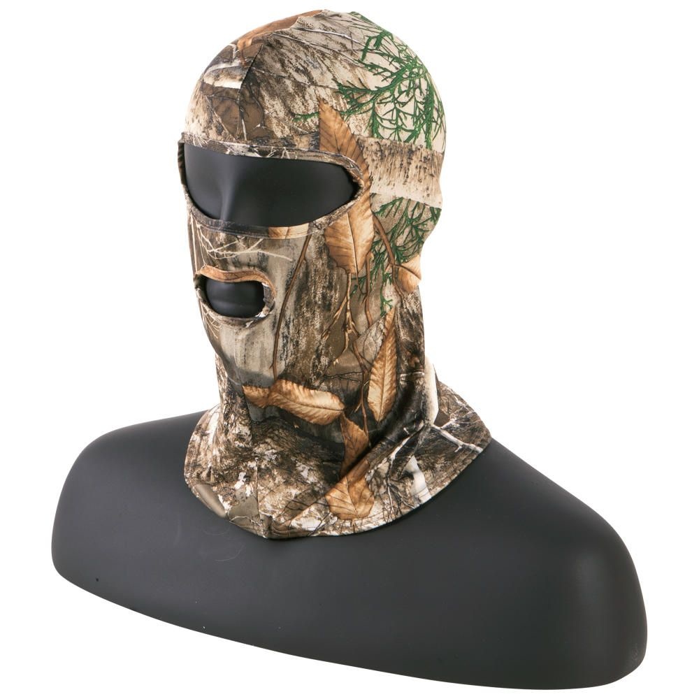 Vanish Stretch Fit Full Head Net Spandex With 2 Holes  Mossy Oak Country