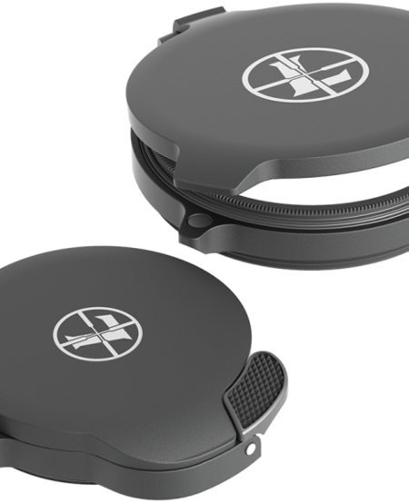 Leupold Alumina Lens Cover Kit Matte Black Aluminum Flip Open 50mm Obj. Standard Eyepiece