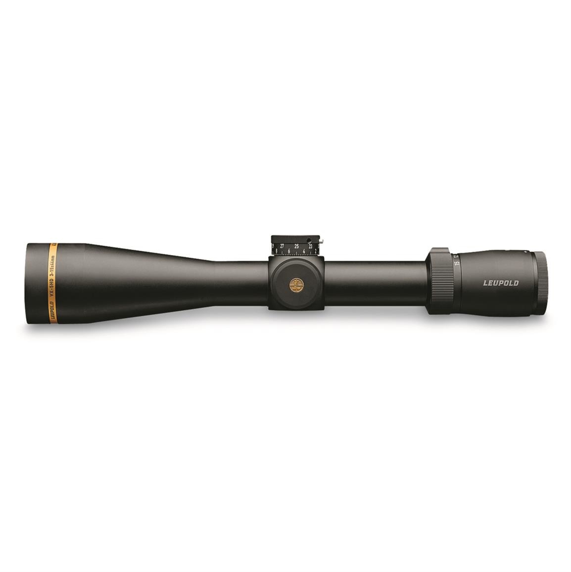 Leupold, VX-5HD CDS, Matte Black, 3-15x44, 30mm, Illuminated FireDot Duplex Reticle