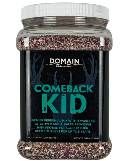 Domain, Comeback Kid, Food Plot Mix, 3.75 lbs. Domain, Comeback Kid, Food Plot Mix, 3.75 lbs.