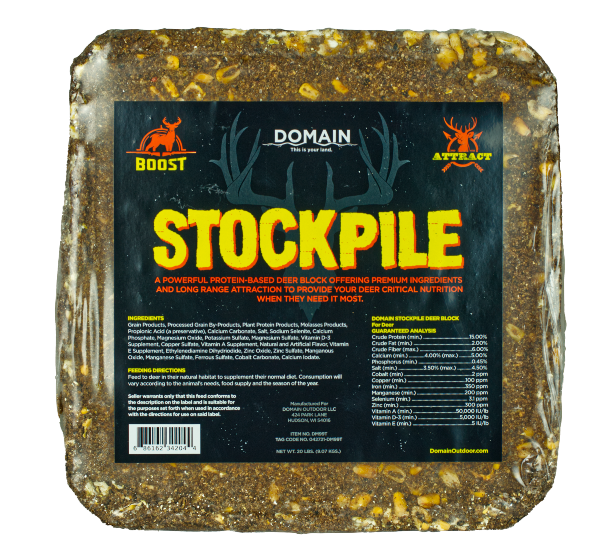 Domain Domain Stockpile Deer Block 20lbs.