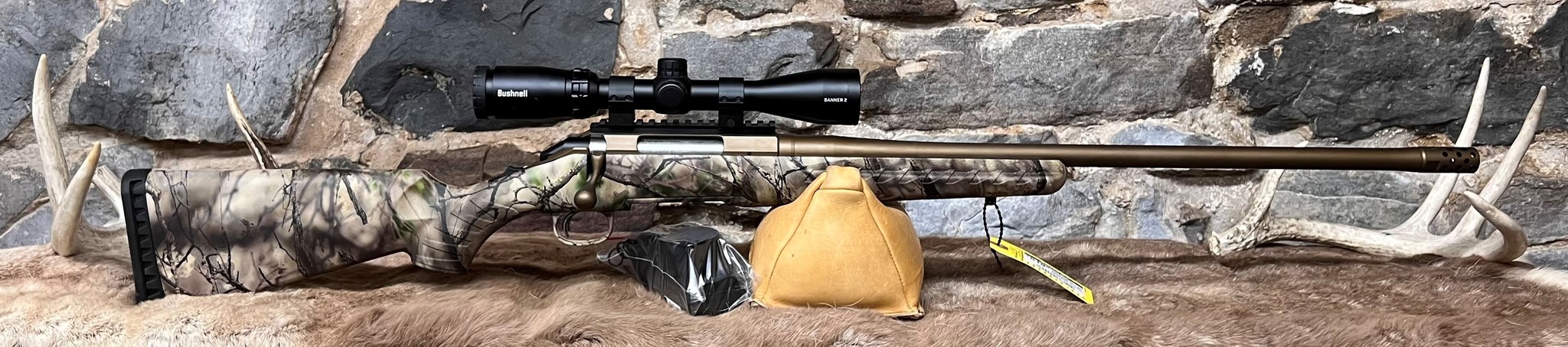 Ruger *USED* Ruger, American Go Wild, 450 Bushmaster, 3+1, 22" TB W/ Brake