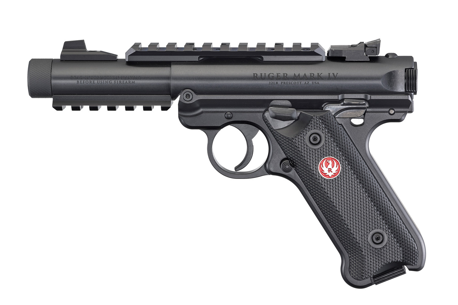 Ruger Ruger, Mark IV Tactical, 22 LR, 4.40" TB, 10+1, Black