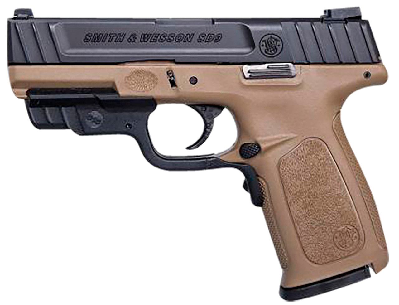 Smith & Wesson Smith & Wesson, SD9, 9mm, 4" bbl, FDE, with CT Laser
