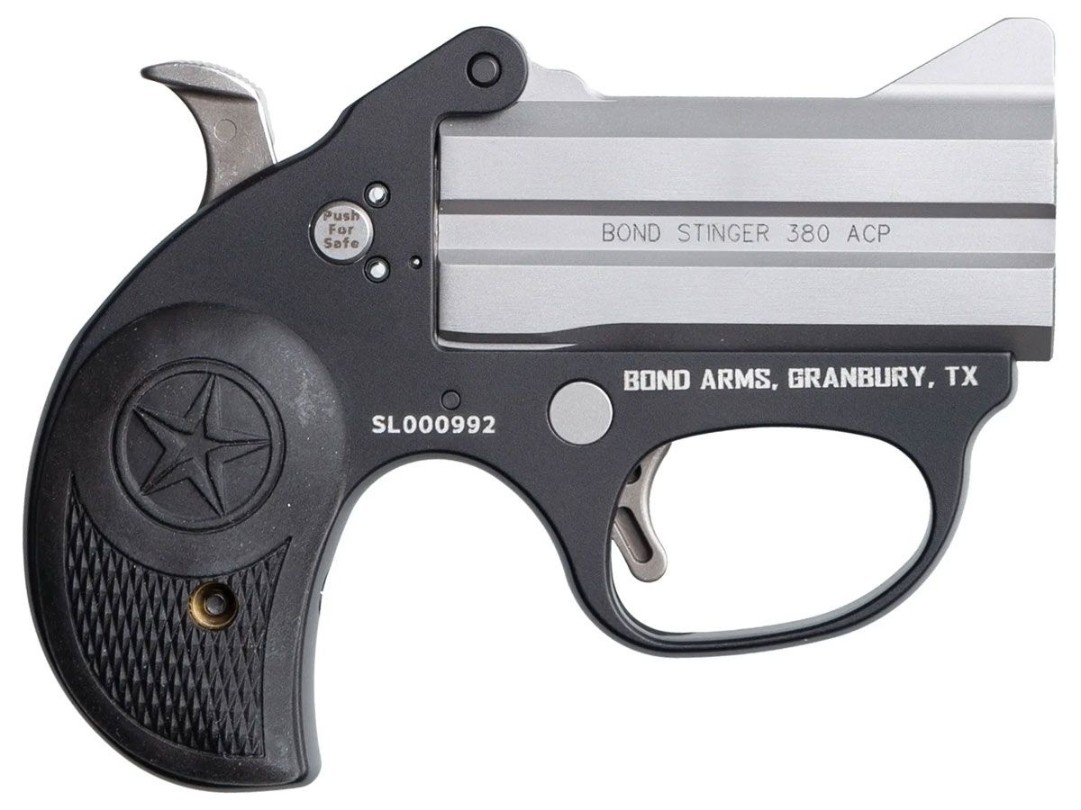 Bond Arms Bond Arms, Stinger, 380 ACP, 3", Matte Stainless/Black Anodized Frame