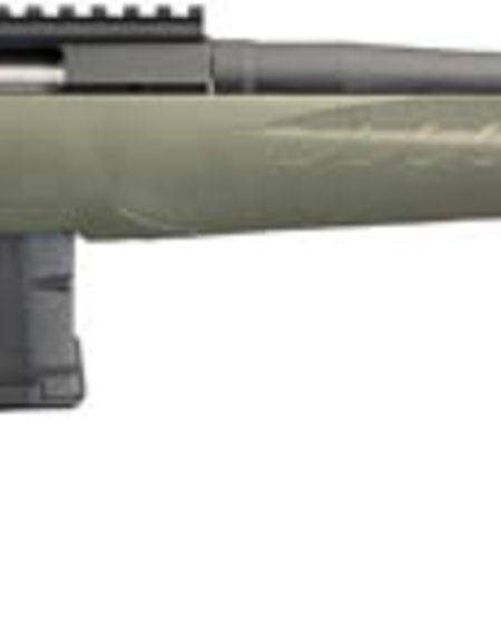 Ruger, American Predator, 223 Rem, 10+1, 22" TB, Matte Black/Moss Green, Optics Ready