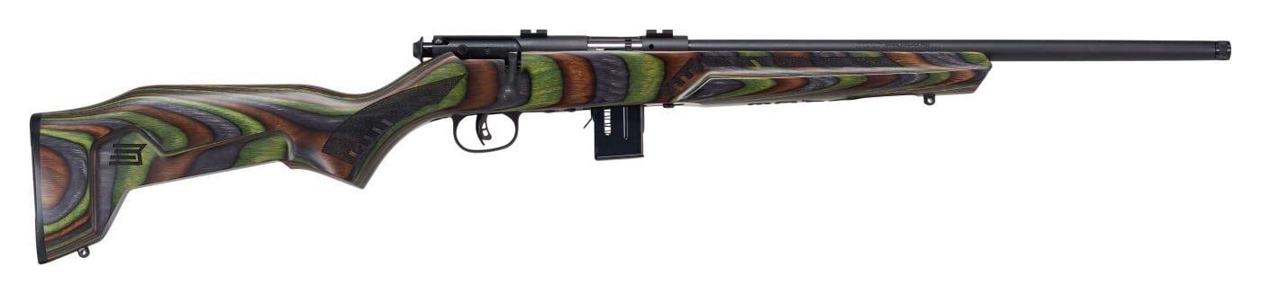 Savage Savage, Mark II Minimalist, 17 HMR, 10+1, 18", Matte Black/Boyd's Minimalist Green Laminate Stock