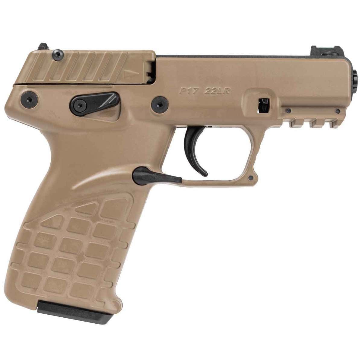 Kel-Tec Kel-Tec, P17, 22 LR ,16+1, 3.8" TB, Tan