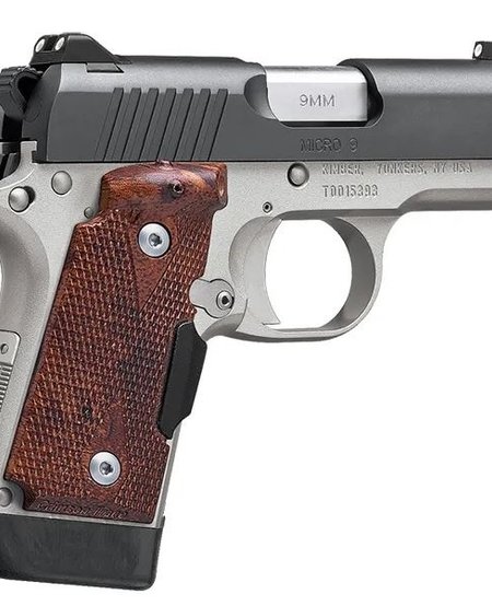 Kimer, Micro9, 9mm, 3.15" bbl, Two Tone, Rosewood Laser Grip