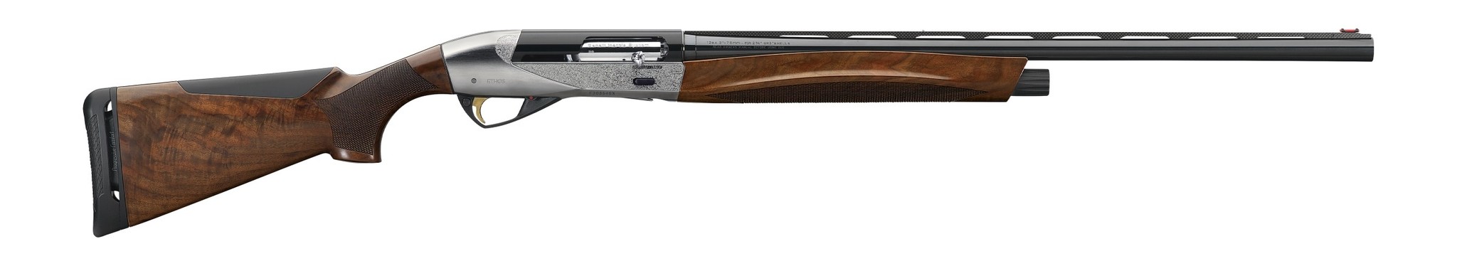 Benelli Benelli, Ethos Field, 12ga, 26" bbl, ComforTech, AA Satin Walnut, Engraved Nickel