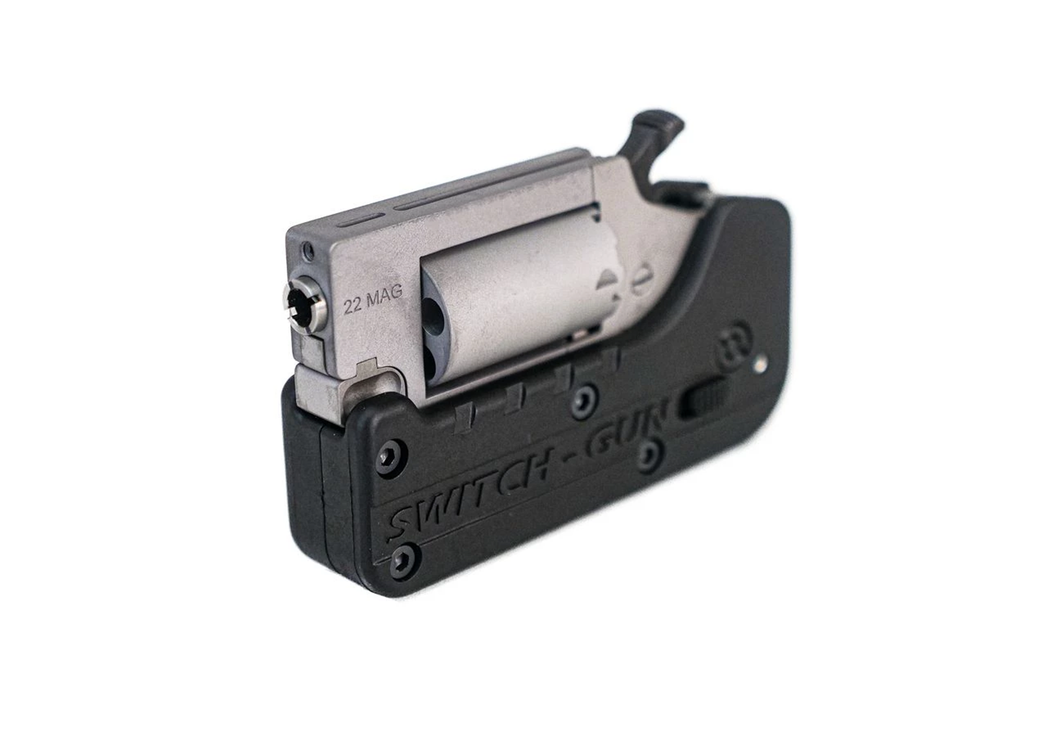 Standard Mfg, Switch Gun, 22 mag, .75" bbl, 5 Shot, Stainless w/ Folding Grip