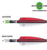 Ten Point, Alpha-Blaze, 3pk, Green, Lighted Nocks
