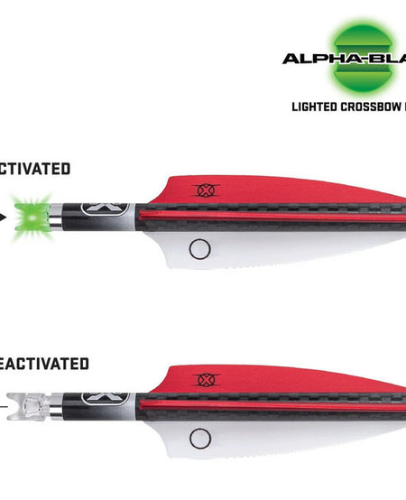 Ten Point, Alpha-Blaze, 3pk, Green, Lighted Nocks