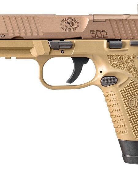 FN, 502 Tactical, 22 LR, 10+1/15+1, 4.60" TB, Flat Dark Earth, Optic Ready