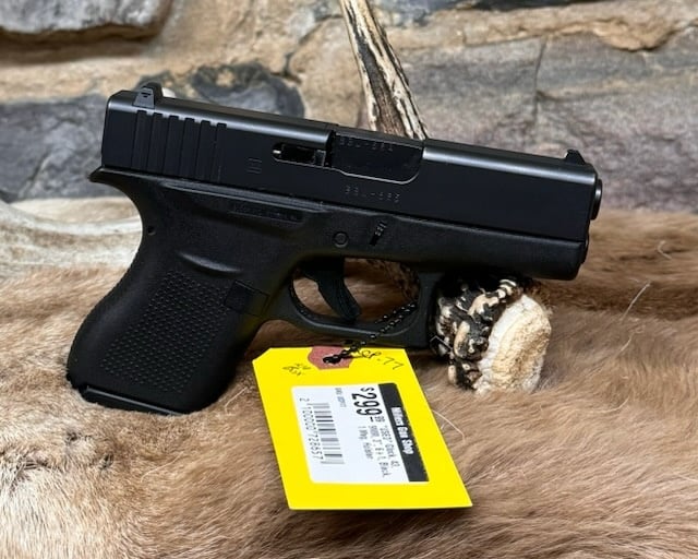 Glock *USED* Glock, 43, 9MM, 3", 6+1, Black, 1 Mag, Holster