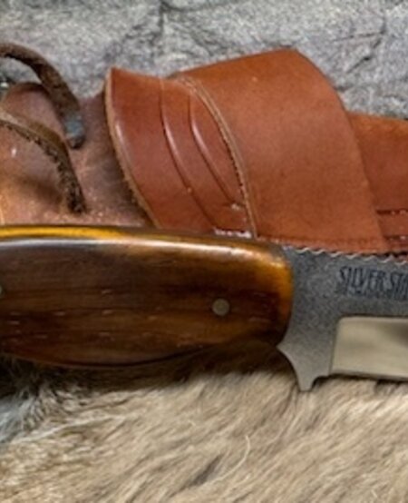 Silver Stag, Small Skinner, 2.5", Cocobolo Handle