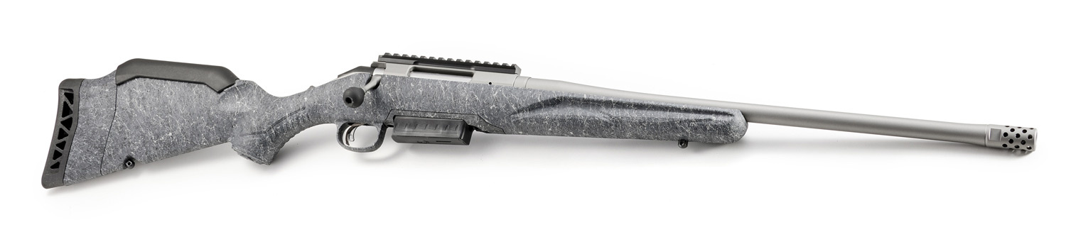 Ruger Ruger, American, Standard, Gen 2, 450 BM, 20", 3+1, Gun Metal Gray/Gray Splatter