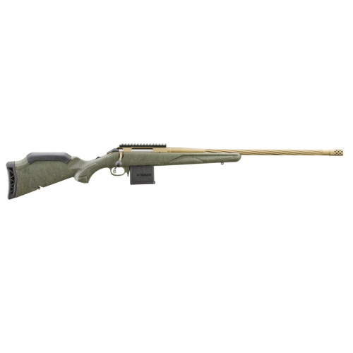 Ruger Ruger, American, Predator Gen 2, 223, 10+1, 22"TB/FB/MB, Burnt Bronze/Green Splatter
