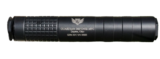 Guardian Defense Guardian Defense, RFC, Suppressor, .17HMR-5.7x28, 5.5", Titanium, 4.6OZ, Black