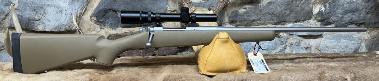 Winchester *CONSIGN* Kimber, 84M Hunter, 243, 22", 3+1, FDE/SS, Swift 1.5-4.5