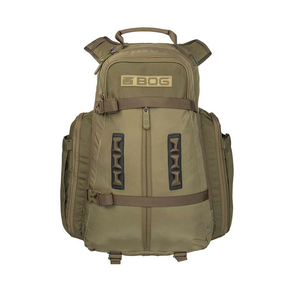 BOG Bog-Pod, Kinetic Hunting Day Pack, Tear Resistant Nylon, OD Green, Rain Cover & Removeable Gun/Bow Boot