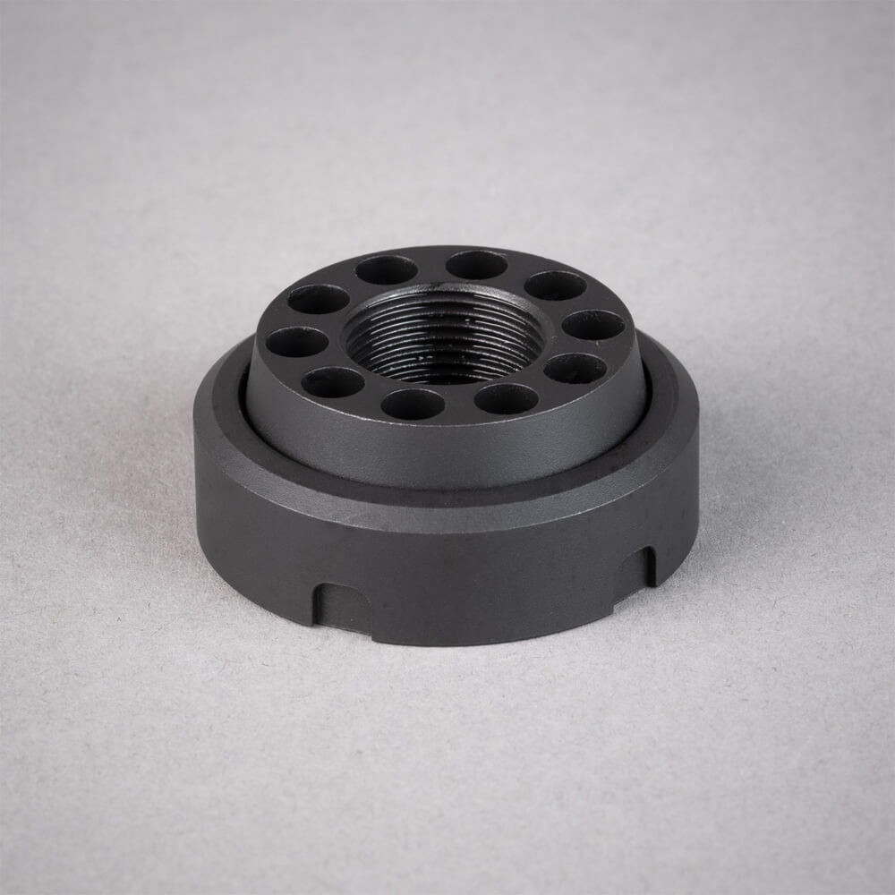 Silencerco SilencerCo, AC4740, Charlie, Direct Thread Mount, 1/2"-28, Steel, Black