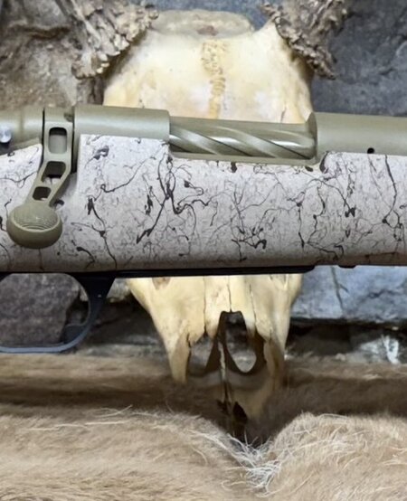 *USED* IN Rut, Typical MTN Lite, 6.5 CM, 18", FDE/Sand W/ Brown Marbling "Custom Gun"