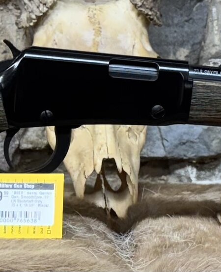 *USED* Henry, Garden Gun, Smoothbore, 22 LR Shotshell Only, 15+1, 18.50", Black/Black Ash *USED* Henry, Garden Gun, Smoothbore, 22 LR Shotshell Only, 15+1, 18.50", Black/Black Ash