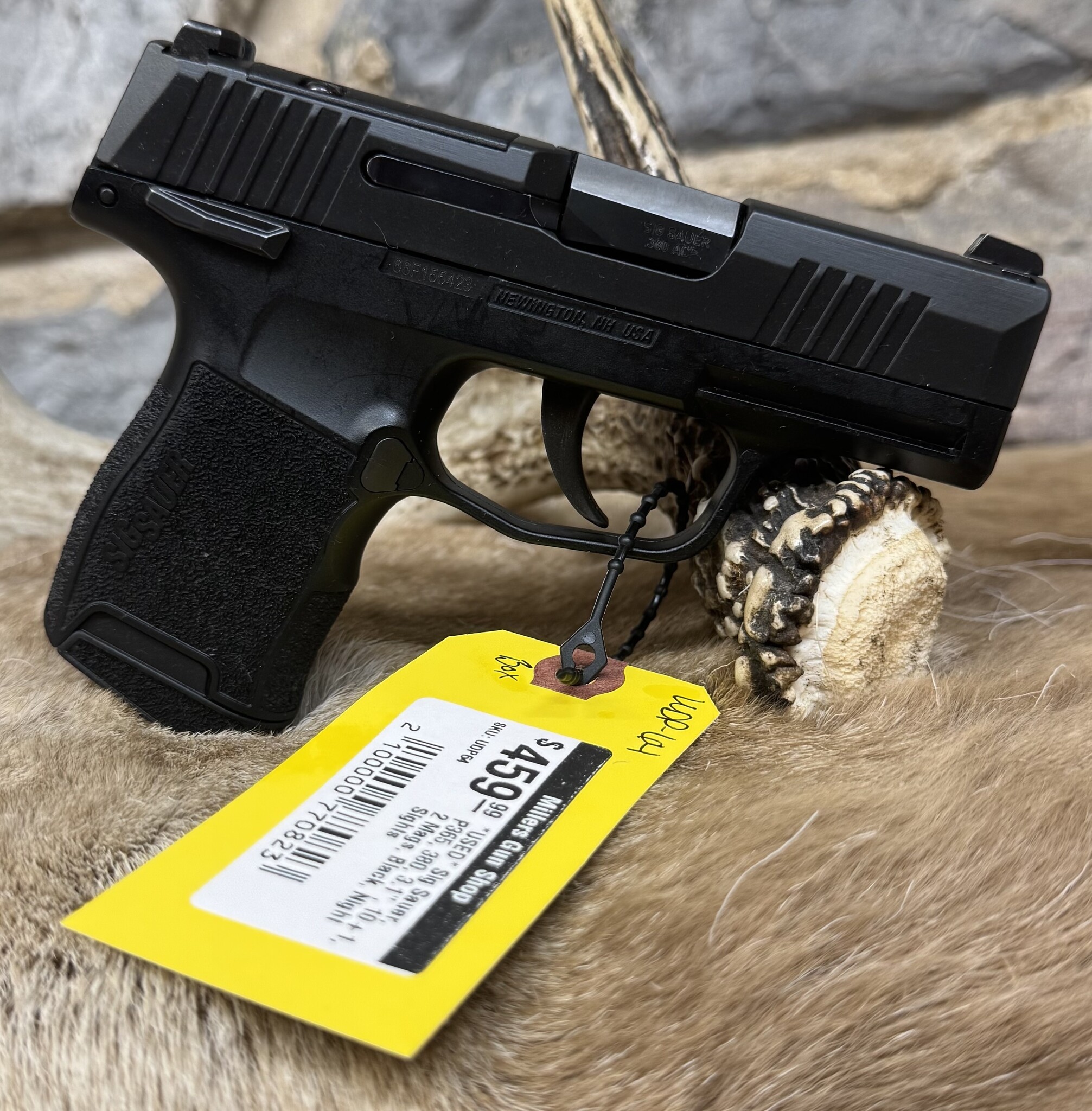 Sig Sauer *USED* Sig Sauer, P365, 380, 3.1", 10+1, 2 Mags, Black, Night Sights