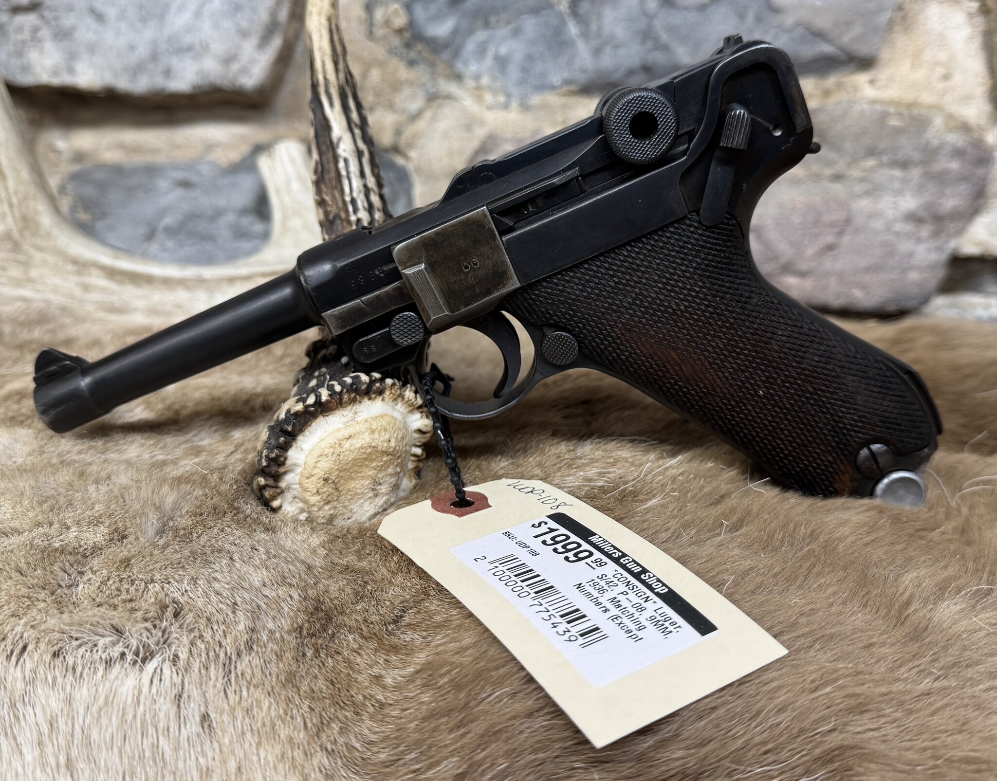 *USED* Luger, S/42, P-08, 9MM, 1936, Matching Numbers (Except Mag)