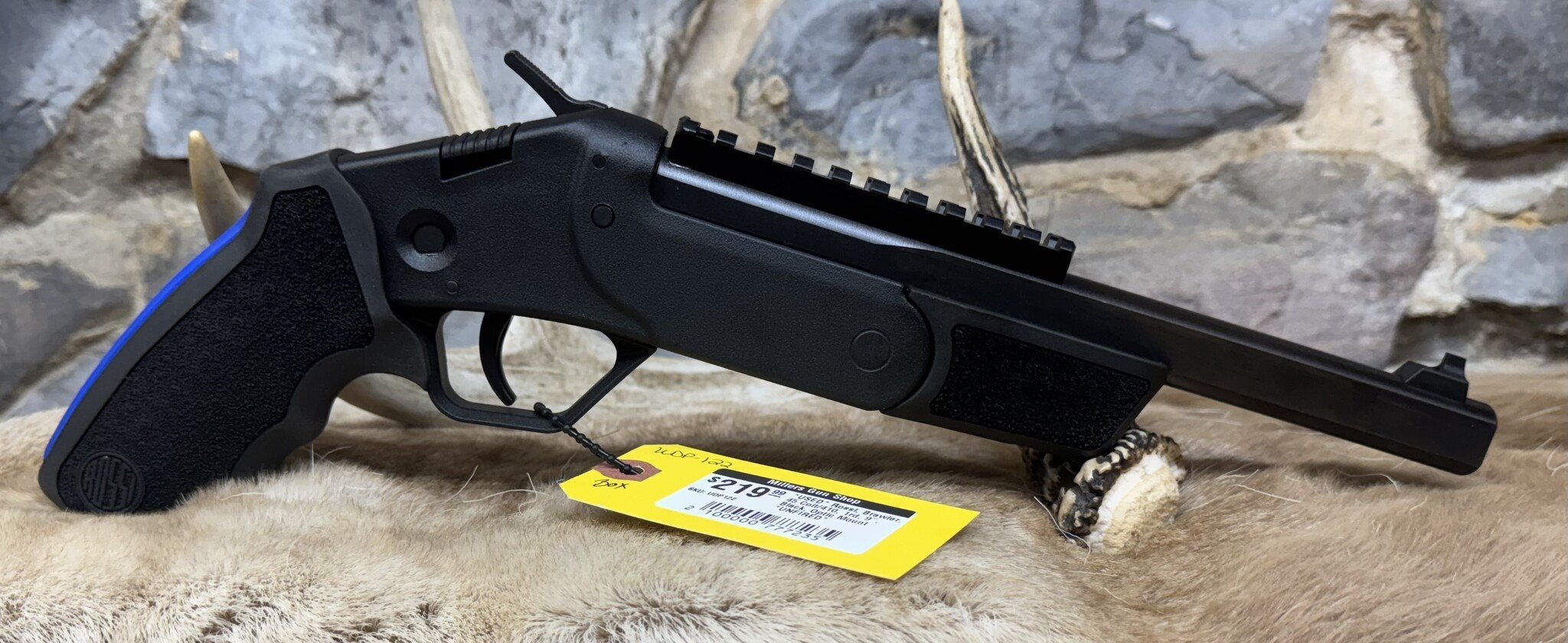 Rossi *USED* Rossi, Brawler,300 Black Out1rd, 9", Black, Optic Mount