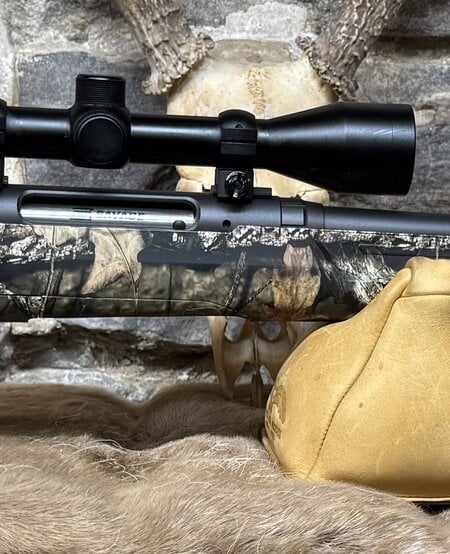 *USED* Savage, Axis, 7MM-08, 22", 4+1, Camo, Weaver 3-9 Scope