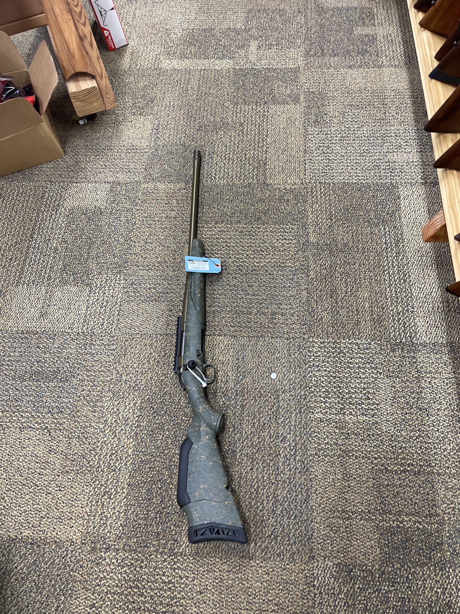 Ruger Ruger, American Predator, Gen 2, 400 Legend, 5+1, 22" FB/MB/TB, Burnt Bronze/Green Splatter