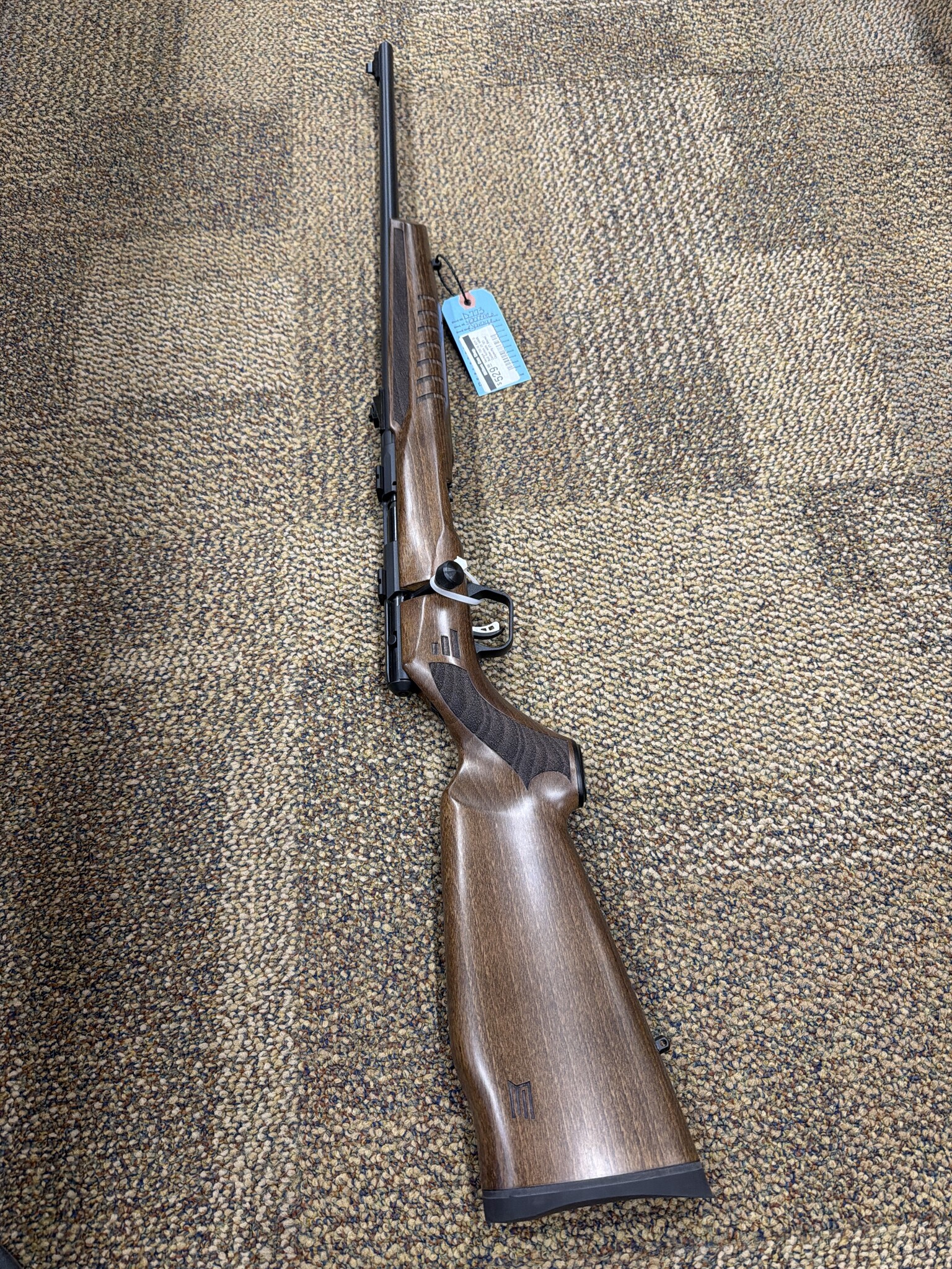 Savage Arms Savage 70510 B22 G Bolt Action 22 WMR Caliber with 101 Capacity 21 Barrel Matte Blued Metal Finish Satin Hardwood Stock Right Hand Full Size